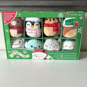 ✨NEW Squishmallows Holiday Winter Collection Ornament Set
